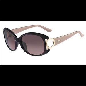 Salvatore Farragamo Oval Sunglasses